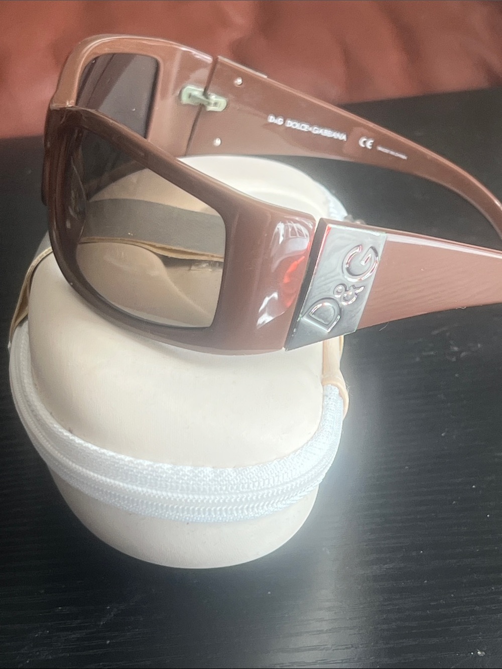 Dolce & Gabbana Brown Women's Rectangular Sunglasses with Tinted Lenses